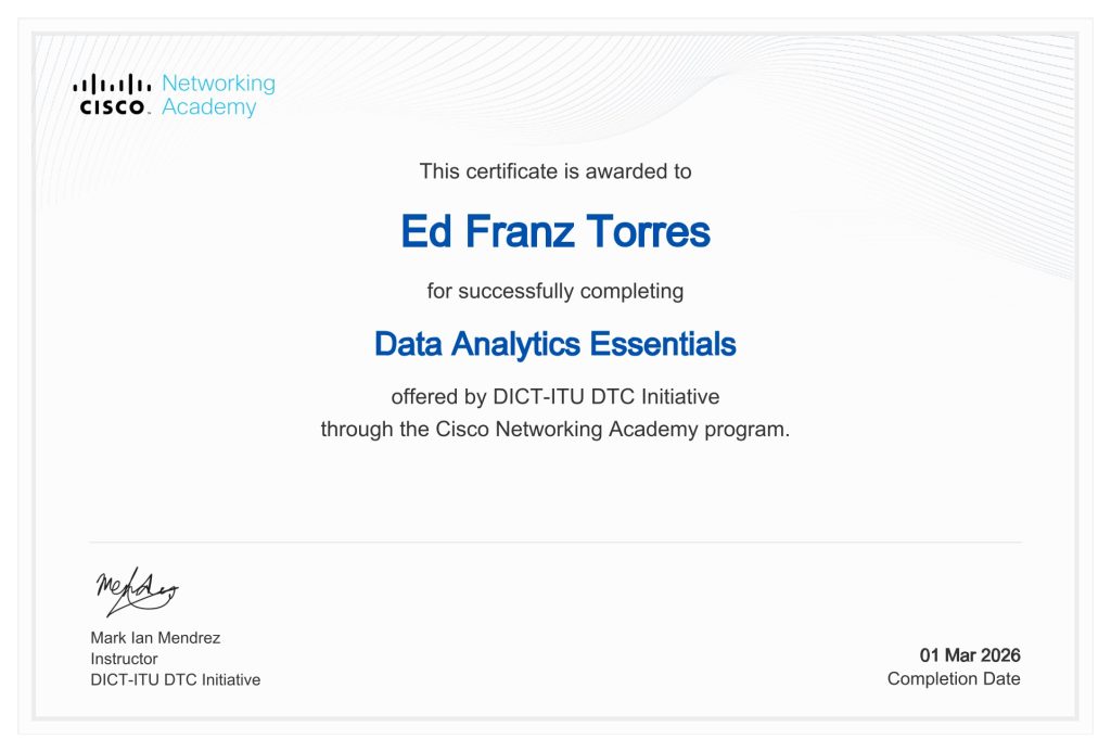 data analytics essentials