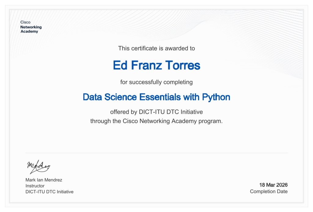 data science essentials with python